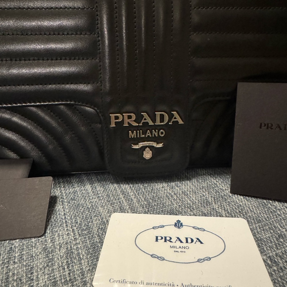 Prada Milano Black Quilted Bag